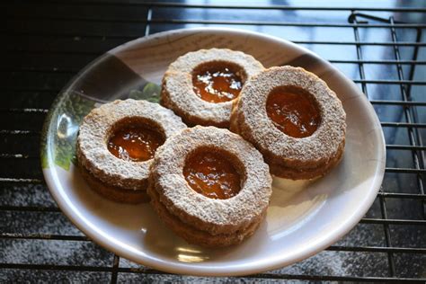 Austrian cookies to decorate your christmas tree but not to eat! Eggless Linzer Cookies - Austrian Christmas Cookies - Gayathri's Cook Spot