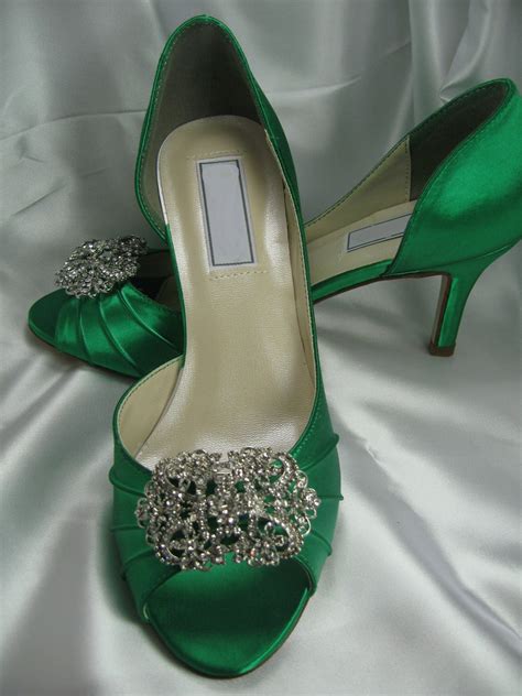emerald green bridal shoes green bridesmaid shoes green