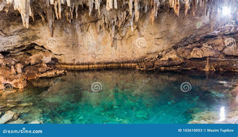 Famous Hinagdanan Cave In Panglao Island Bohol Of The Philippines Stock