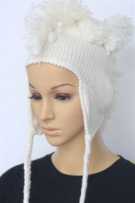 Peruvian Hat Chullo Cap Beanie Ear Flap Original Nwt Alpaca New Inca
