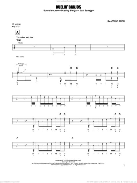 Duelin Banjos Sheet Music For Banjo Solo Pdf