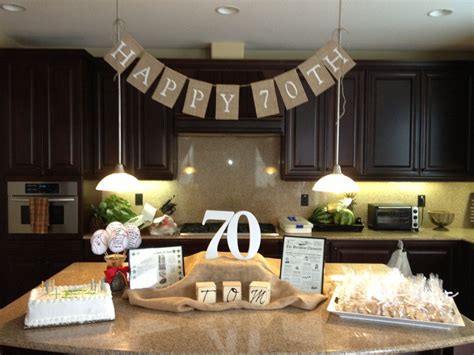 Ideas For 70th Birthday Table Decorations From Moms Party Moms