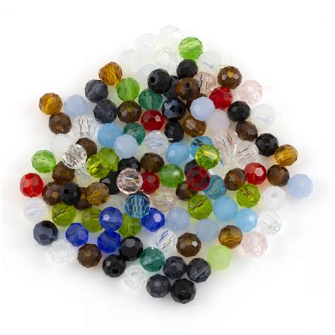 Valued Crystal Round Bead Assortment 4mm Approx 105 Pcs