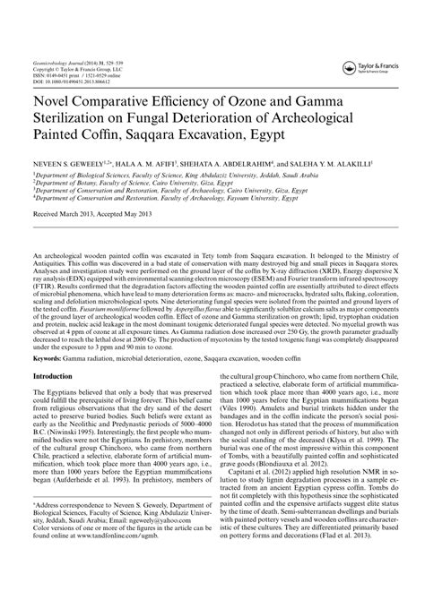 PDF Novel Comparative Efficiency Of Ozone And Gamma Sterilization On