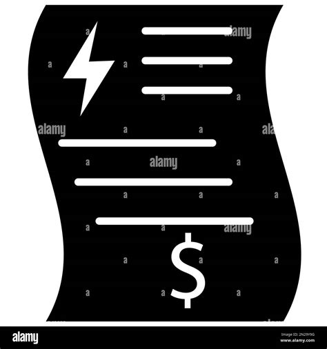 Electricity Bill Reduce Icon On White Background Energy Utility Bills