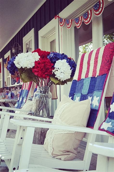 Fourth Of July Porch Decor Ideas That Create A Pop Sunlit Spaces