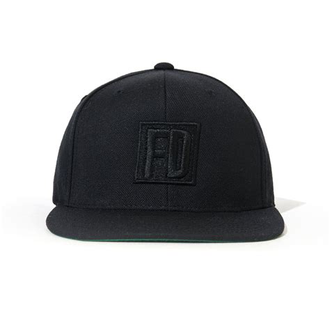 Fd Black Wblack Logo Hat Shopfd