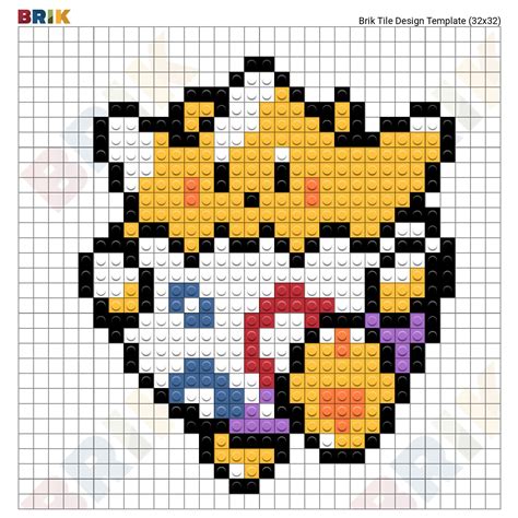 Anime X Pixel Art With Grid Pixel Art Grid Gallery F