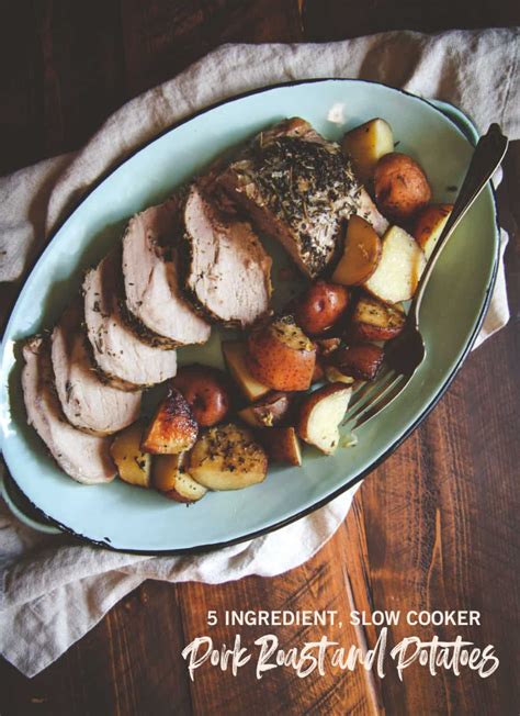 Easy Slow Cooker Pork Loin Roast Recipe With Vegetables