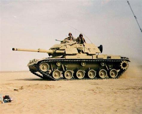 A U S Marine Corps M60a1 Rise Passive Equipped With Era In Kuwait During The Persian Gulf War