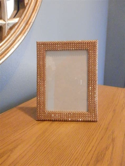 Gold Or Silver Wedding Picture Frame 5x7 Gold Rhinestone Etsy