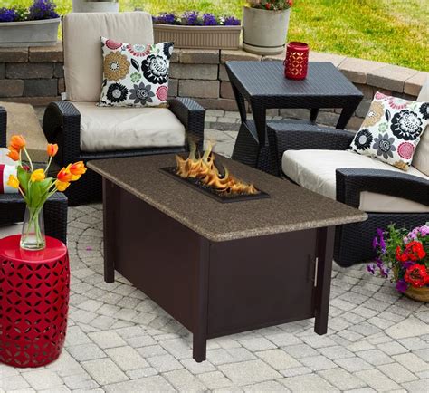 Outdoor Fire Pit Coffee Table Carmel Chat Height With