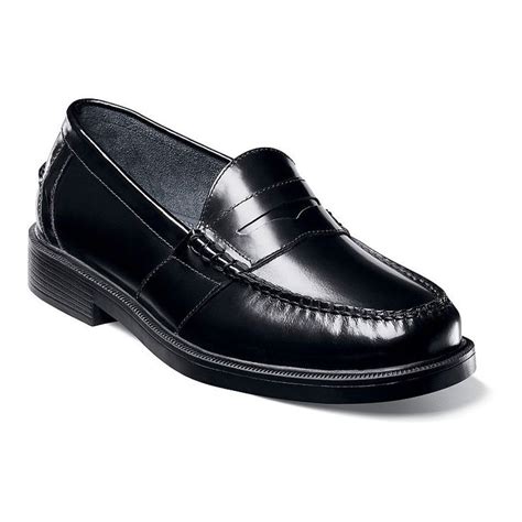 Nunn Bush® Lincoln Mens Penny Loafers Nunn Bush Penny Loafers Mens Shoes Black