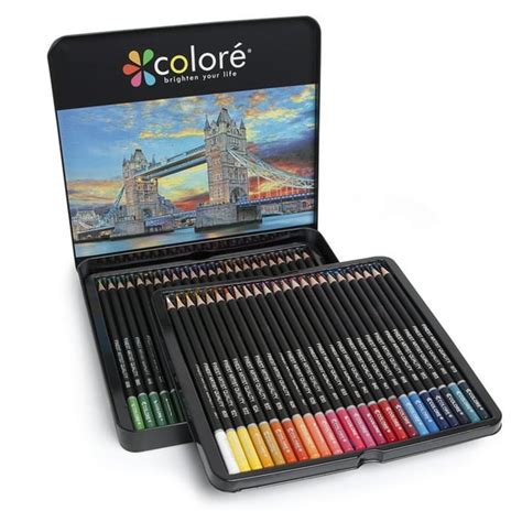 Colore 48 Colorsset Colored Pencils Drawing Coloring Pens Art Supplies