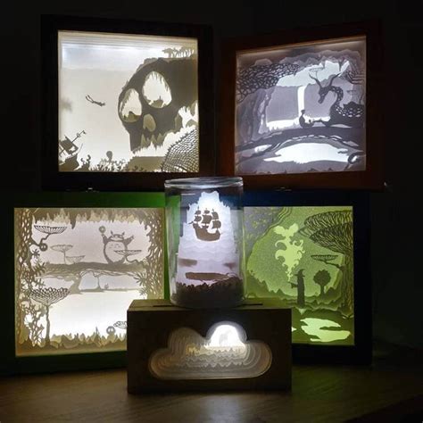 Fairytales Come to Life in Intricate Paper Light Box Art