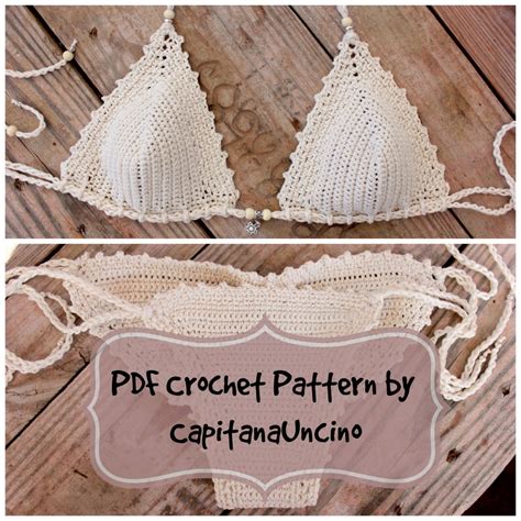 Pdf Crochet Pattern Naiad Crochet Bikini Top And Brazilian Etsy