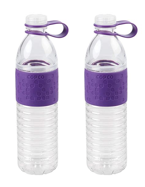 2 Pack Copco Hydra Reusable Sports Water Bottle With Non Slip Sleeve