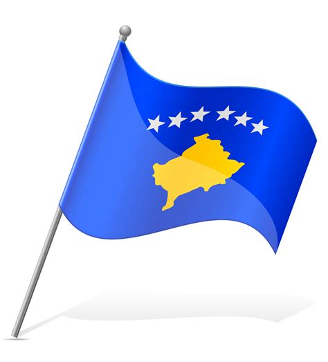 Kosovo was last to go its own way following the break up of former yugoslavia. flag of Kosovo vector illustration 509658 Vector Art at ...