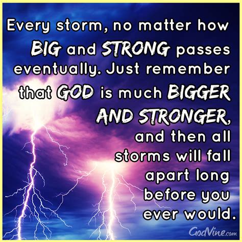 The Best Part About The Storms Of Life They Pass Let God Be Your Rock
