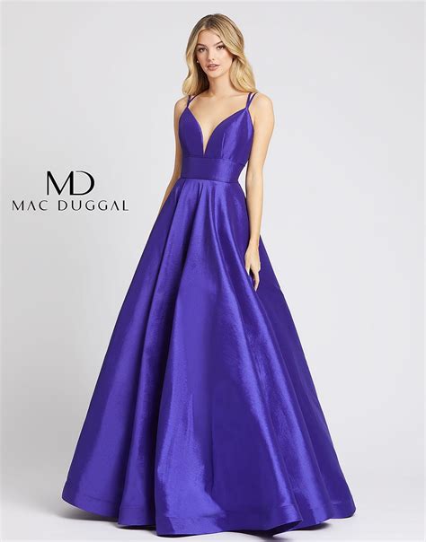 They are the most popular dress in the world. Mac Duggal Flash - 67100L Sleeveless Deep V-neck Ballgown ...