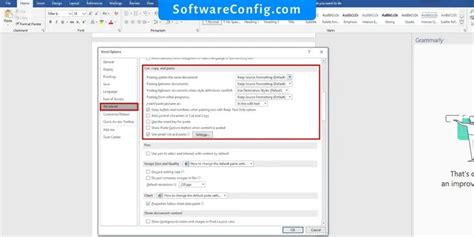 Customize The Default Paste Setting In Word Software Config