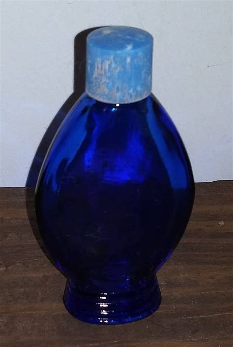 Bourjois Perfume Bottle Cobalt Blue Etsy
