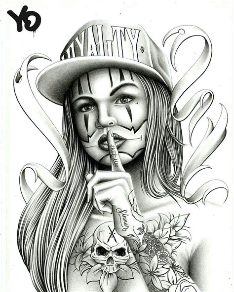 Chicano Drawings Chicano Art Tattoos Outline Drawings Tattoo Design