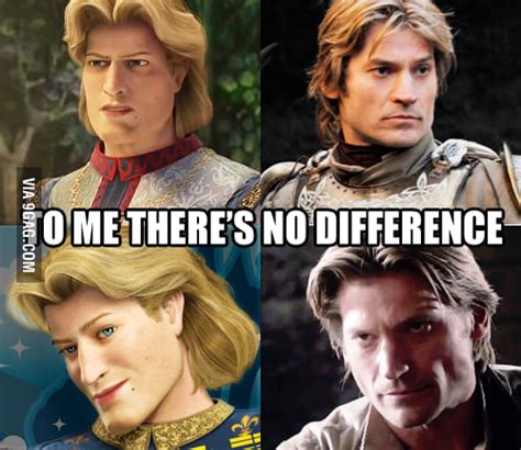 Jaime Lannister From Got Is Prince Charming From Shrek Gag