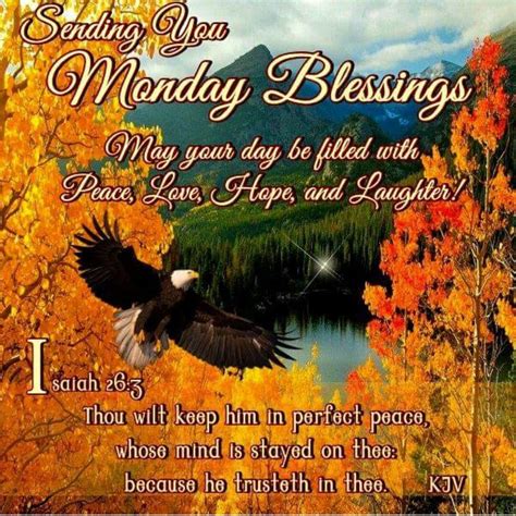 Pin by The twins on Monday Blessings | Monday blessings, Morning blessings, Perfect peace