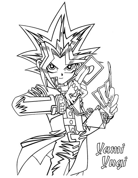 Yu Gi Oh Coloring Page Free Printable Coloring Pages