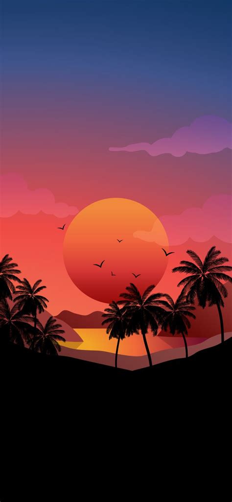 🔥 Download Sunset Beach Sea Scenery Horizon 4k Phone Iphone Wallpaper