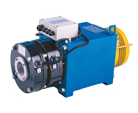 Gearless Elevator Traction Machine With Ø210 Pitch 630kg Rated
