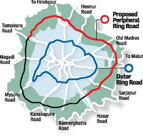 Bangalore Satellite Ring Road Map