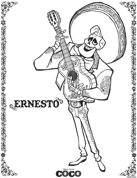 Disney•pixars Coco Coloring Pages And Activity Sheets Disney