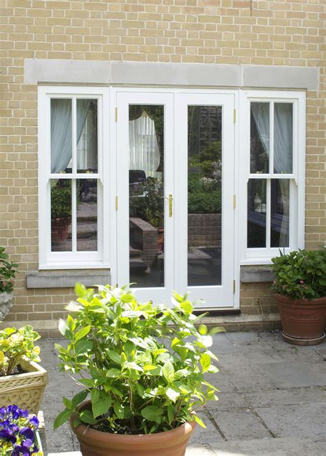 Open Out French Doors And Side Sash Windows French Doors Windows