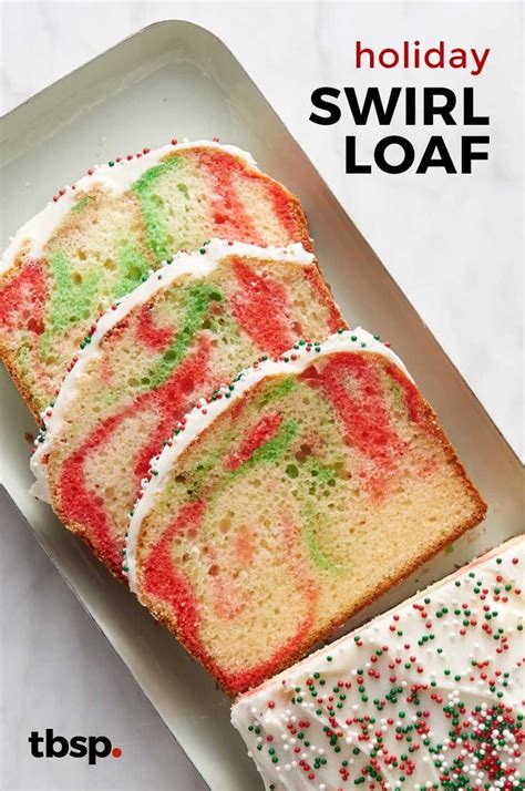 All my tips and tricks for a flawless square cake! Holiday Swirl Loaf Cake | Recipe | Loaf cake, Holiday desserts, Holiday baking