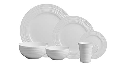 Amazon Mikasa Swirl White 36 Pc Bone China Dinnerware Set