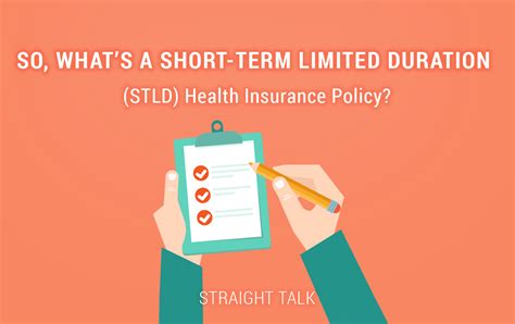 Short term health insurance, underwritten by golden rule insurance company, is a flexible health insurance coverage solution when you need short term insurance plans do not have coverage requirements, so plans vary in what they cover. So, What's a Short-Term Limited Duration (STLD) Health Insurance Policy? - Straight Talk by Blue ...