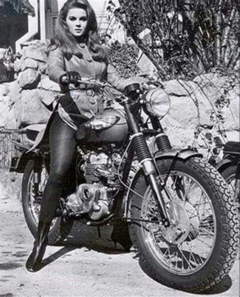 Ann Margret On A 1965 Triumph Bonneville Ann Margret Old Motorcycles