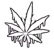 Once you've got a solid drawing down, use a fine tip pen. weed leaf coloring pages - Clip Art Library