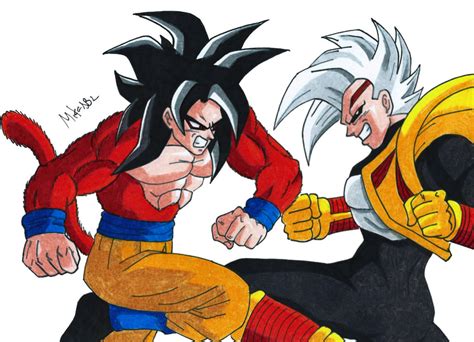 Vegeta Baby Vs Goku Ssj4 By Mikees On Deviantart