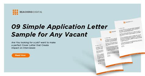 Check 09 Simple Application Letter Sample For Any Vacant Position 2023