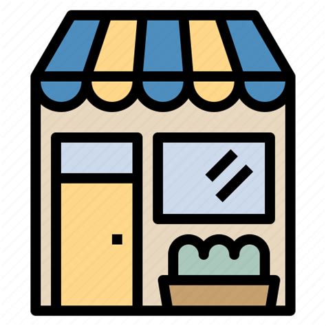Ecommerce Groceries Mart Mini Online Shop Store Icon