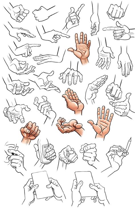 A Handy Guide Hand Illustration Hand Sketch Cartoon Drawings