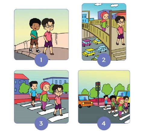 Aturan Berjalan di Jalan Raya, Materi Tema 8 Kelas 2 SD atau MI Halaman