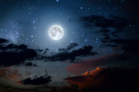 Star Night Sky Stars Moon Clouds Wood Background Vinyl Cloth High