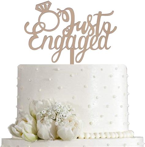 Buy Just Engaged Cake Topper Were Engaged Cake Topper For Engagement