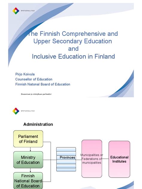 The Finnish Comprehensive And Upper Secondary Education And Inclusive