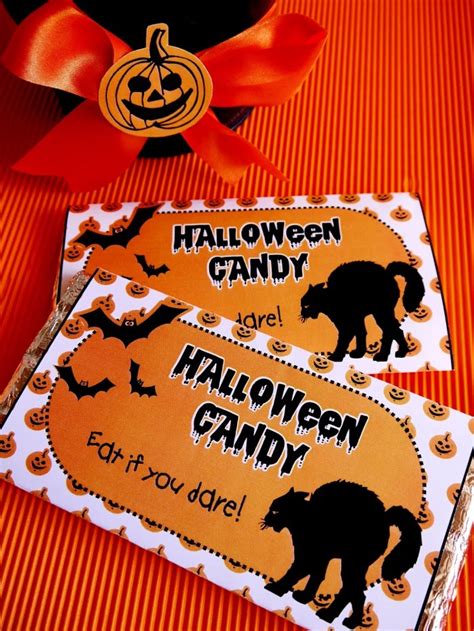 Free Printable Halloween Candy Bar Wrappers