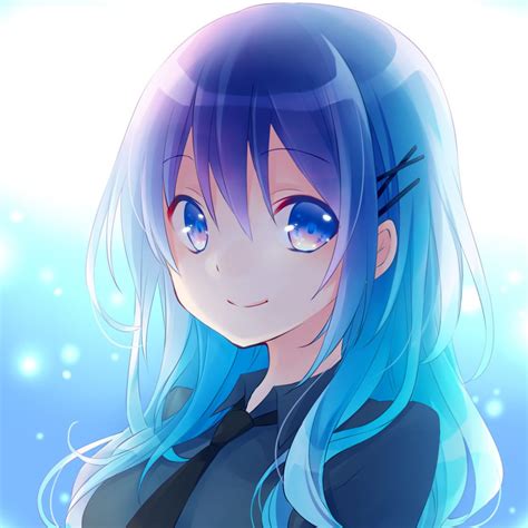 Pin By кεη∂яα Sεηραι On Anime Girls Blue Hair Blue Anime Anime Girl Anime Eyes
